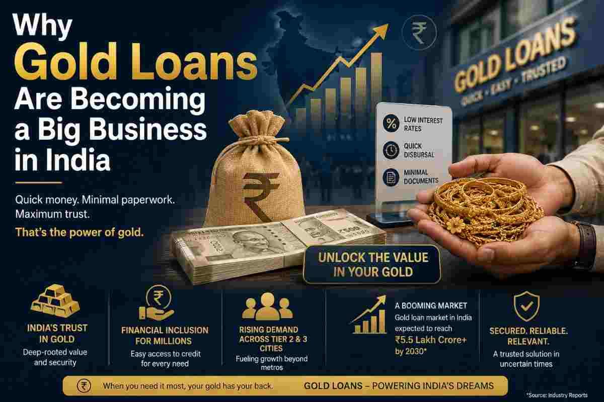 Illustration for the article: Why Gold Loans Are Suddenly Becoming a Big Business in India